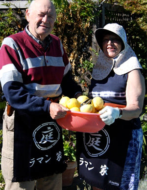 アメリカに住むお友達に、前掛けをプレゼント！