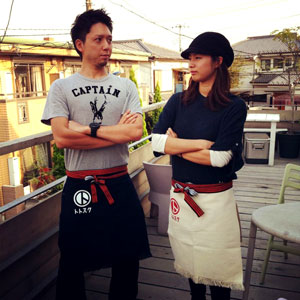 東京 練馬にあるカフェ　トトスク様　前掛け