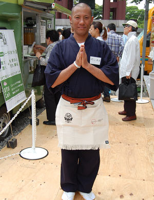 東京　お坊さんcafe〜エニシノテラス〜さま前掛け！