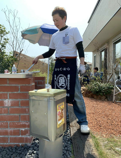 お庭でのBBQに！