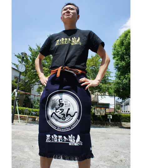 地ビールのロゴ前掛け♪