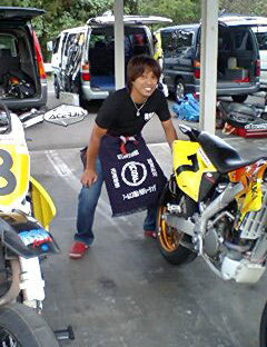 バイクレーシングチームに前掛け！お客様Kさまより