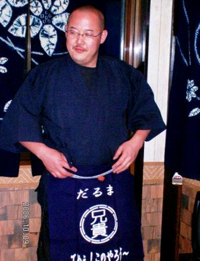 兄貴さんへプレゼントに前掛けを！