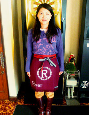 岩手の『Darts Bar Riverさま』オリジナル前掛けです！
