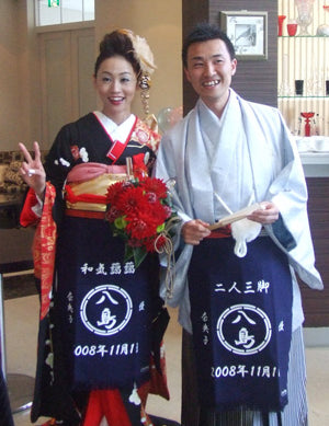 ★結婚式におそろいの前掛けを！