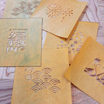 新宿御苑店 前掛け生地アイテムへのステンシル体験ワークショップ