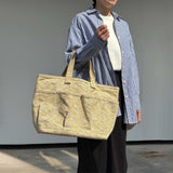 Learn from the Maekeke apron artisan at the Anything Toyohashi Factory - Workshop: Weave Your Own Color Bag on a Shuttle Loom