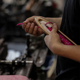 Learn from the Maekeke apron artisan at the Anything Toyohashi Factory - Workshop: Weave Your Own Color Bag on a Shuttle Loom